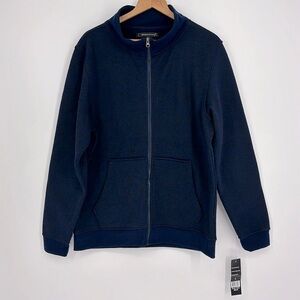 Wicked Stitch Full-Zip Sweater Men’s Size Large in Navy & Black New with tags!